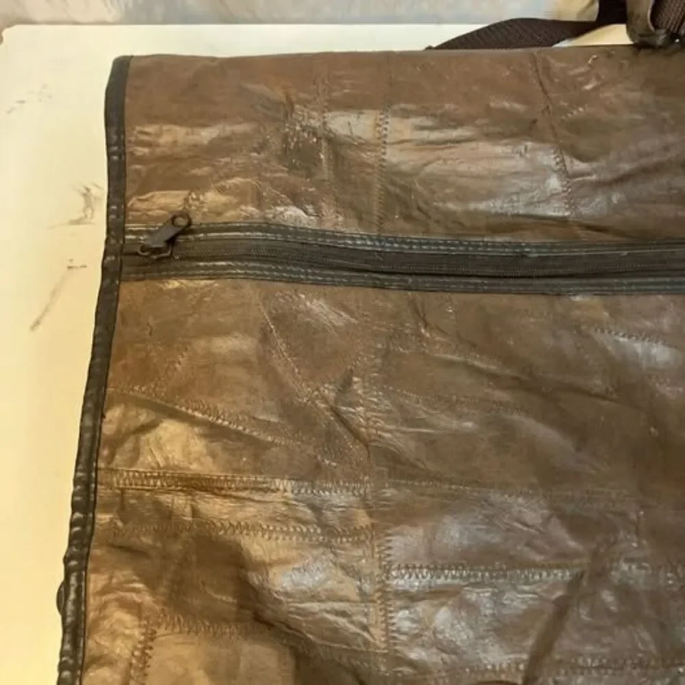 Potomac Leather Goods Company Genuine Leather Garment Travel Bag